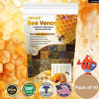 Bee Venom Lymphatic Drainage & Slimming Foot Patches 🌿👣