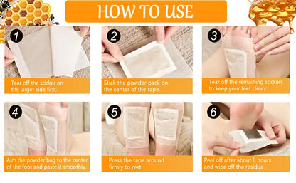 Bee Venom Lymphatic Drainage & Slimming Foot Patches 🌿👣